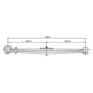 دست فنر پارابولیک چرخ جلو International/Navistar S-series