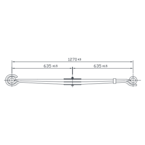 دست فنر پارابولیک چرخ جلو International M1400/1600/1652