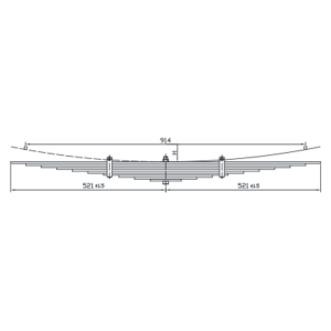 دست فنر چرخ عقب International M421CBE