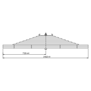 دست فنر چرخ عقب IVECO 330/ Fiat 330