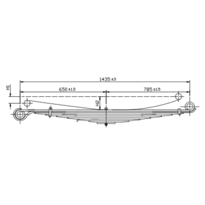 Front Axle Spring Set Mercedes Benz LP808