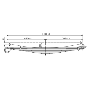 Front Axle Spring Set Mercedes Benz 808,813