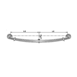 Front Axle Parabolic Spring Set Mercedes Benz