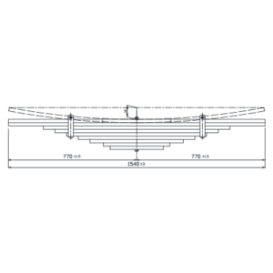 دست فنر چرخ عقب Nissan Diesel