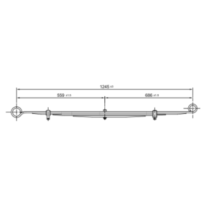 Rear Axle Spring Set Peykan , Pegouet
