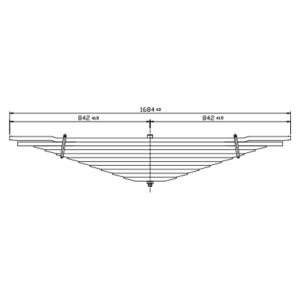 دست فنر چرخ عقب VOLVO FH/ FH12/FH16/FM7/FM9/FM10/F12