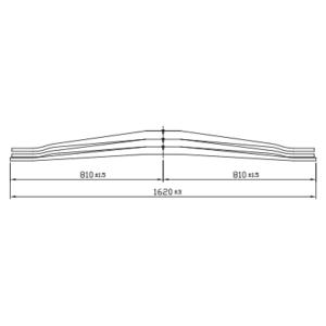 دست فنر پارابولیک چرخ عقب Volvo