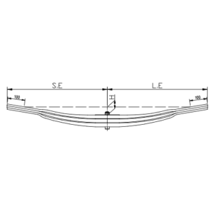 دست فنر پارابولیک تریلی BPW
