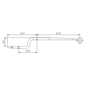 Traily Spring Set BPW Cranked single leaf