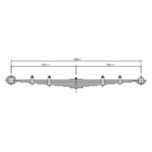 Front Axle Spring Set DongFeng T300
