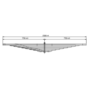 دست فنر چرخ عقب DongFeng Tialong T375 و DongFeng Alborz D375