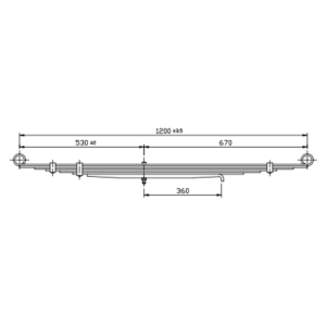 Rear Axle Spring Set Pickup Mazda B1800/B2000/ B2200