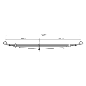 Rear Axle Spring Set Pickup Mazda B1800/B2000/ B2200
