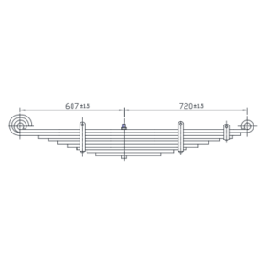 Front Axle Spring Set Ford "L" Series