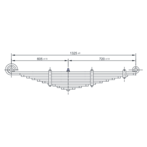 Front Axle Spring Set Ford "L" Series