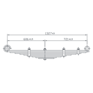 Front Axle Spring Set Ford LN700