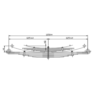 Rear Axle Spring Set Foton Ollion- Hino Dutro - Toyota Dyna