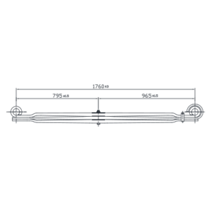 Front Axle Parabolic Spring Set Freightliner FLC