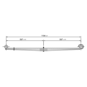 دست فنر پارابولیک چرخ جلو GMC/Chevy/Chevrolet K5 Blazer