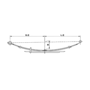 Rear Axle Spring Set Foton Tunland/ FT-500/ Bison Savanna