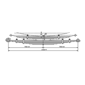 Rear Axle Spring Set Shanxi Dayun