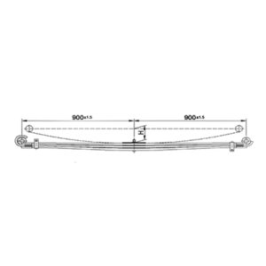 Front Axle Parabolic Spring Set Foton Auman TL 4x2