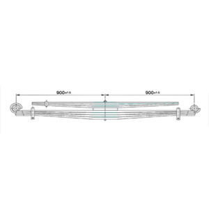 Rear Axle Parabolic Spring Set Foton Auman TL 4x2
