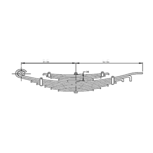 Rear Axle spring Set IVECO 50.9