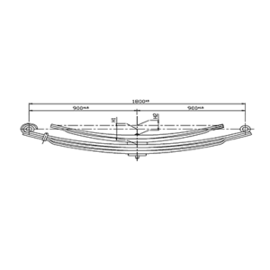 دست فنر پارابولیک اکسل عقب  MAN 17.192F