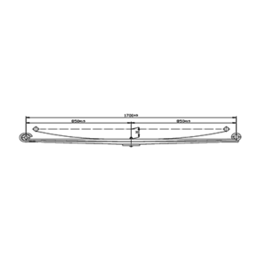 Front Axle Parabolic Spring Set MAN 12.192