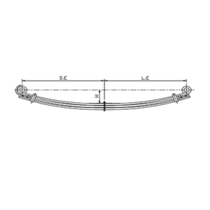 Front Axle Parabolic Spring Set MAN 25.264
