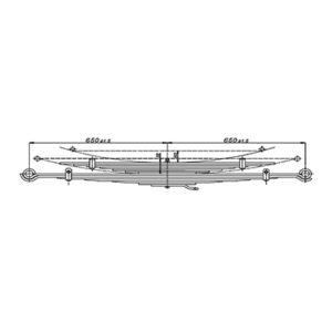 Rear Axle spring Set Navistar CityStar- (JAC) Shuailing W-series