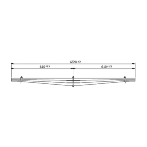 Rear Axle Parabolic Spring Set FAW Tiger 7