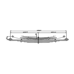 Rear Axle Spring Set Foton Ollion- Hino Dutro - Toyota Dyna