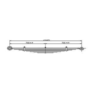Rear Axle Spring Set Foton Ollion - 6.5Ton GVW - Aumark