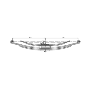 دست فنر پارابولیک اکسل عقب Mercedes Benz 1935/1936/19398/1944/1948