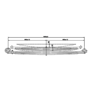 فنر پارابولیک اکسل عقب  Mercedes Benz 1417/ 1420