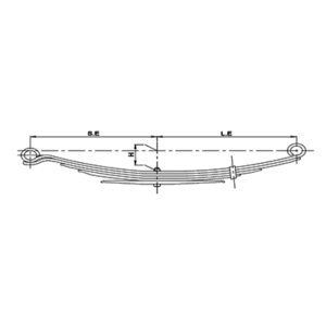 Rear Axle Spring Set Mercedes Benz 407/408/409/410