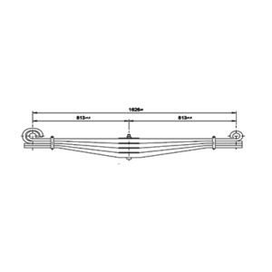 Front Axle Parabolic Spring Set Kenworth K100E/C500 B