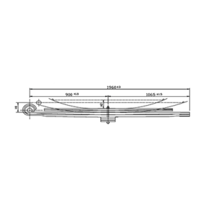 دست فنر پارابولیک اکسل عقب Renault Midlum