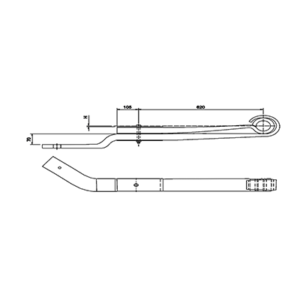 دست فنر پارابولیک اکسل عقب  Renault Premium(R)