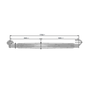 دست فنر پارابولیک اکسل عقب Volvo F7/F10/ F89/N10/FL10