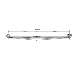 دست فنر پارابولیک اکسل جلو VOLVO FH 16/FH12/FM
