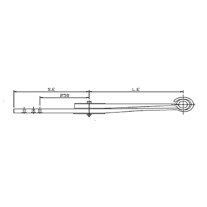 Traily Spring Set (2Type) BPW Straight double leaf