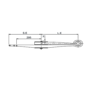 Traily Spring Set BPW Straight double leaf