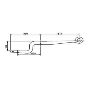 Traily Flat Spring BPW Cranked Single Leaf