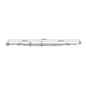 Rear Axle spring Set JAC, KMC T8 (Iran), DR PK8, EVO Cross 4, Sportequipe SK (Italy)