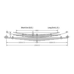 Rear Axle Spring Set Foton Aumark S3 8Ton GVW